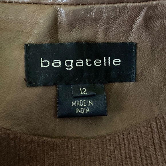 Bagatelle Leather Double Zip Front Jacket/Chocolate/Size 12/EUC/WORN ONCE!!! - Picture 7 of 9